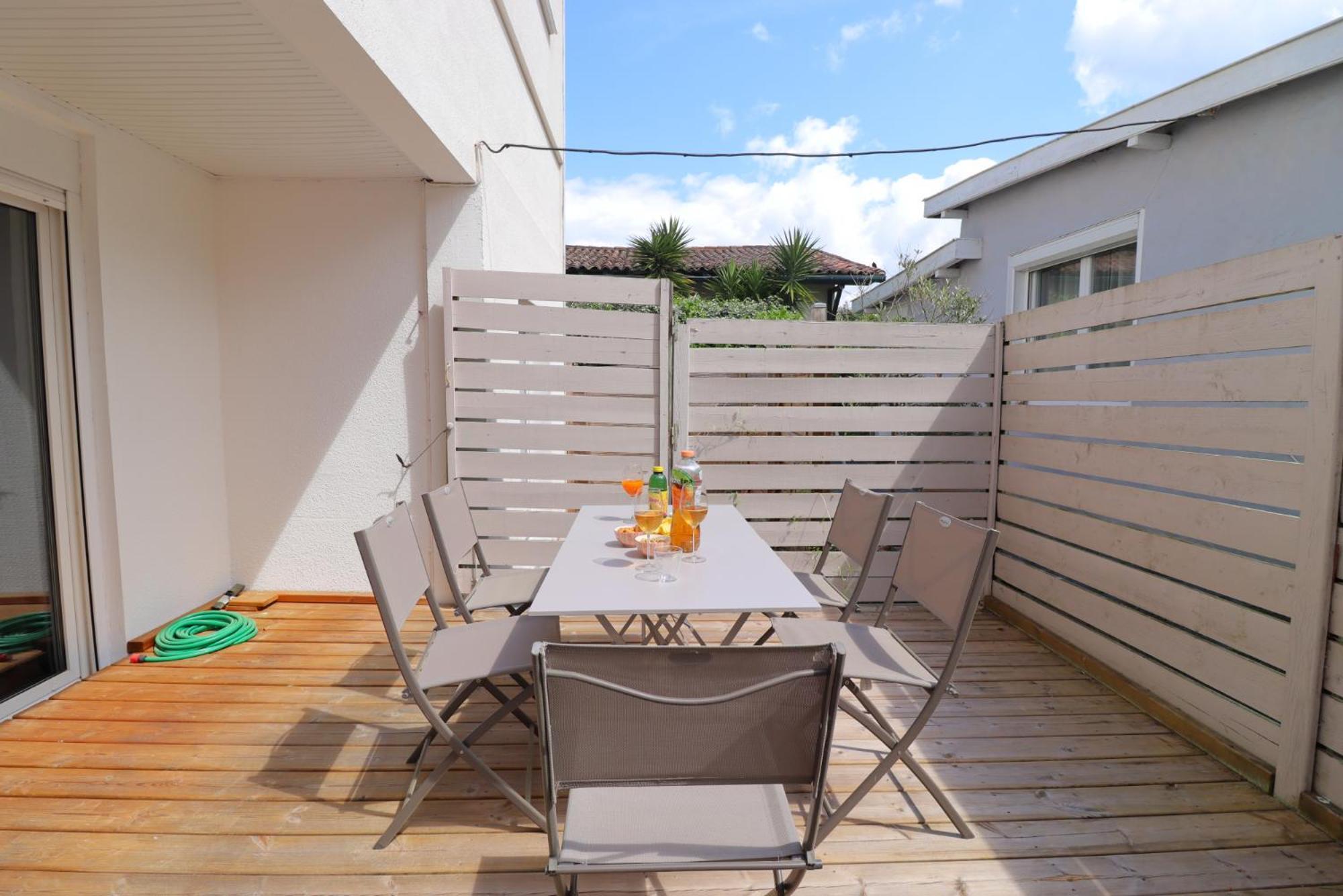 Le Spazioso - T3 Arcachon Avec Terrasse Privative חדר תמונה